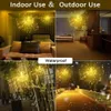 Juldekorationer Led Garland Lights Diy Fairy String Outdoor Waterproof IP67 Garden Remote Lamp Christmas Holiday Wedding Party Home Decoration 231124