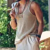 Men's Tank Tops 2023 Summer Casual Knitted Men Loose Sleeveless Vest Fashion Mens Clothes Streetwear For Male Knit Pullover