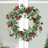 Decorative Flowers Artificial Fall Wreath Garland Christmas Front Door For Mantle Wall Living Room Decor