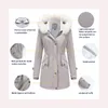 Femmes Down Parkas Puffer Jacket Femmes Manteaux d'hiver Designer Veste d'hiver Col de fourrure amovible à manches longues à capuche Long Slimfit Épaissi Chaud Windpro 2gp6