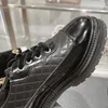 Frühling Neue Formale Schuhe mit Flachem Boden Berühmte Designer Diamant Gitter Marke Frauen Kleine Kalbsleder Schuhe Echtes Leder Dicke Sohle erhöhen Nicht Rutschen Damen Loafer