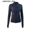 Lu-088 Veste de yoga pour femmes, tenues de Yoga, définition d'entraînement, manteau de Sport, vestes de Fitness, vêtements de Sport à séchage rapide, haut solide avec fermeture éclair, sweat-shirt Sportwear2024 yoga clothes