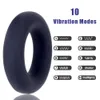 Cockrings Remote Control 10 Speeds Cock Ring Delay Ejaculation Erection Scrotal Binding Clitoris Stimulation Penis Rings Vibrator 231124