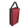 Förvaringspåsar Portable Wine TwoCompartment Isolering Bag Twobottle Red Thermostat Coldsofis Pack Typiskt