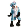mascotte renard bleu mignon chat husky furuit ensemble complet enfants adultes grand événement et costume