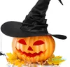 Berets Fashion Black Folds Witch Hats Angled Hat Wizard Halloween For Creative Witches Props Gift