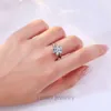 Bague de fiançailles pour femmes, bijoux fins en or brillant certifié IGI D-Vvs2, rond, taille brillant, diamant cultivé en laboratoire, 1Ct