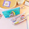 Pz/lotto Kawaii Bear Girl Pencil Case Cute Bag Box Cancelleria Penna Pouch Forniture scolastiche per ufficio