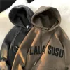 Herren Hoodies Sweatshirts Koreanischer Stil Hoodie Hiphop High Street Kleidung Herbst und Winter lose trendige Harajuku Kapuzenshirt 231124