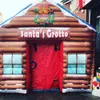 Meer Santa's Grotto opblaasbaar Kersthuis Festival Partycentrum Entertainment Shelter Santa Cottage Cabine met blazer