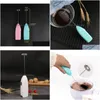 Egg Tools Kitchen Electric Milk Frother Matic Beater Cream Mixer Coffee Stirrer Handheld Cappuccino Whisk W0193 Drop Delivery Home G Dhyroo