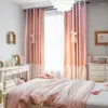 Rideau personnalisé princesse vent rose dentelle fille coeur chambre salle de mariage poudre ombre petit frais haut de gamme