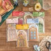 15pcs/pack bloemen raam serie materialen papier decor junk journal diy srapbooking esthetiek briefpapier ambacht