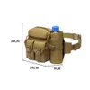 Backpacking Packs Tactique hommes taille Pack Nylon randonnée bouteille d'eau téléphone pochette Sports de plein air armée militaire chasse escalade Camping ceinture sac W0425
