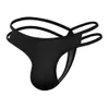 Hommes Sexy sous-vêtement bikini S tongs G cordes Homme Jockstrap Homme glace soie slips Cuecas mâle U poche culotte Gay B