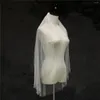 Brautschleier NUZK Perlen Kurzer Hochzeitsschleier mit Kamm Eine Schicht Real Pos Brautkleid Zubehör