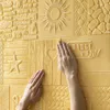 Tapeter tapeter självhäftande 3D tredimensionell vägg klistermärke mjukt pack kjol sovrum varmt