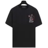 여성 디자이너 T 셔츠 트랙 슈트 프리미엄 품질 버전 여름 가족 영어 레이블 유니니스 렉스 느슨한 슬리브 티셔츠
