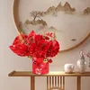 Fiori decorativi Cinese 2023 Anno Decorazione Festival di primavera Bouquet artificiale Artigianato Secchio di benedizione dei fiori per la casa
