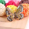 Large Rhinestones Butterfly Brooches For Women Luxury Crystal Insect Brooch Pin Fashion Elegant Coat Dress Brooch Jewelry Gifts