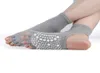 Sports Socks Women Yoga Anti Slip Dance Pilates Grip For Fitness Breathable Ballet Ladies Gym Half Open Toe Five Fingers Sock8355650