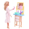 Doll Accessories es Mini Furniture Washing Sewing Machine Water Dispenser Dress Set For Children Play House Toys Gift 230424