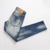 DSQ Slim Blue Men's Jeans Cool Guy Jeans Classic Hip Hop Rock Moto Casual Design scheurde noodlijdende denim Biker DSQ2 Jeans 414