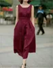 Casual Dresses 2023 Spring Summer Vestidos Women Linen Ramie Elegant Office Sleeveless Tank Sundress Maxi Long Navy Dress S-2XL