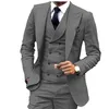 Men's Suits Blazers Suit 3 Piece One Button Lapel Double Breasted Slim Fit Casual Business Dress For Wedding Tuxedo BlazerPantsVest 231124