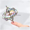 Dekompressionsleksak fidget set bländande färg roller spinner barn kreativ diy leksak zinklegering dekompression ring metall för droppleverans till dhxby