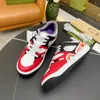 Fashion Designer shoes real luxury leather Handmade Multicolor Gradient Technical sneakers Man women famous shoe Casual Shoes Trainers brand S303 008