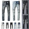 2024 Mens Designer Jeans Distressed Ripped Biker Slim Fit Motorcycle Bikers Denim para hombres s Moda Mans Pantalones negros para hombres CEJQ