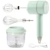Egg Tools Portable Blender Mixer Kitchen Hand Electric Food processors set milk frother Beater Cake Baking kneading mixer 230425