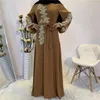 Vêtements ethniques Bangladesh Dubaï Abaya Robe longue Hijab Robes de soirée musulmanes pour femmes Marocaine Kaftan Djellaba Femme Islamique