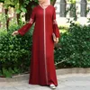 Abbigliamento etnico Abiti Maxi Abaya Abito islamico vintage Stampato floreale Lungo Solido Abbigliamento caftano musulmano da donna Burka 2023 Arrivo