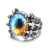 Vintage Devil's Eye Gothic Herren Punk Klaue Öffnung verstellbarer Ring Schmuck