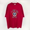 2023 NY DESIGNER WOMENS T-shirt High-End Rätt version Summer Streck Code 1917 Burst Shield Sleeve T-shirt unisex