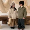 Jackets 2023 Autumn Winter One Piece Coat Plush Cotton Loose Turn-down Collar Warm Fashion All-match Outdoor