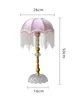 Lampes de table Français Romantique Vintage Rétro Rose Gland Lampe De Chevet Chambre Maison Décorative Bureau Lumières Fille/princesse Chambre De Mariage