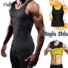 Homens Body Shapers Palicy Neoprene Shaper Colete para Queimadura de Gordura Sauna Sweat Tank Top Camiseta S5XL Compressão Emagrecimento Clássico 231124