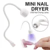 Nail Dryers Mini UV Led Light Nail Gel Polish Drying Lamp Single Finger Professional Dryer For Manicure Nail Stuff Art Salon Equipment Tools 230425