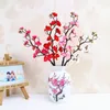 Decorative Flowers & Wreaths 1Pc Artificial Plum Blossom Pink Red White Tree Silk Flower DIY Bonsai Arch Wedding Props Home Table Living Roo