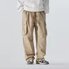 Herenbroeken Japanse streetwear mode losse casual outdoor cargo joggers militaire broek Cityboy overall met grote zakken