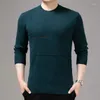 Women's Sweaters Knitwears Top Autumn And Winter Thickened Middle Aged Men's Knitwear Business Round Neck Versatile Warm Knit Tops