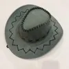 Boinas Moda Gamuza Western Cowboy Hat Viajes al aire libre Casual Hombres Visera Verano Cool Knight