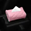 Universal bilstols baksida vävnadslådor flerfärgade multifunktion Sun Visor Armest Tissue Box Holder Lagringslådor Biltillbehör