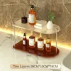 Bathroom Shelves Acrylic Bathroom Organizer Rack Home Kitchen Table Shelf Luxury Crystal Makeup Storage Holder Arrival 231124