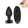 Vibrators Silicone Led Anal Butt Plug Vibrator Luminous Lighting Large Beads Wireless Remote Control Vaginal Sex Toy Man Women 231124