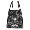 Eisbeutel/Isothermische Taschen Schwarzes Hexenbrett Isolierte Lunchtasche für Schule Büro Monster Horror Ghost Wasserdichte Kühlbox Thermische Lunchbox Damen J230425