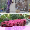 Dekorativa blommor 1pc faux hängande rotting korg violet konstgjorda blommor vinstockar vägg orkidé simulering siden dekor t3v9